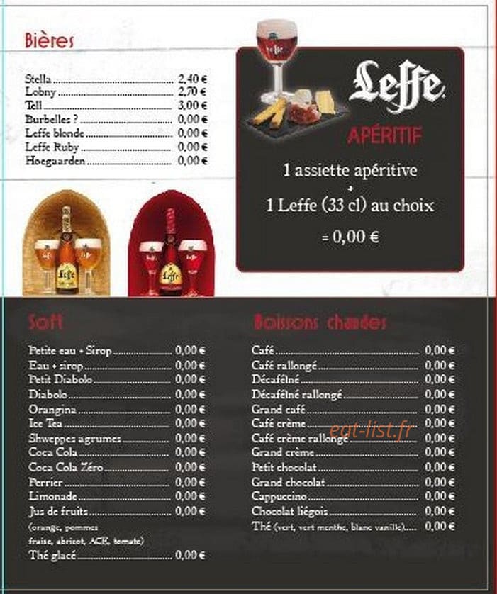 Le Zinc — carte page 5