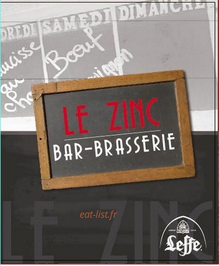 Le Zinc — carte page 1