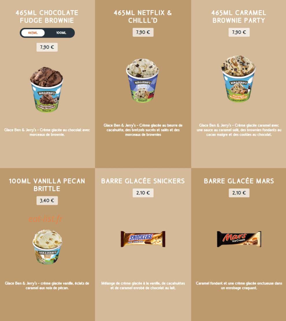 Speed Burger — carte page 19