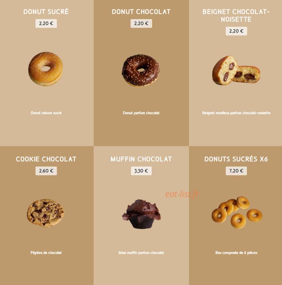 Speed Burger — carte page 20