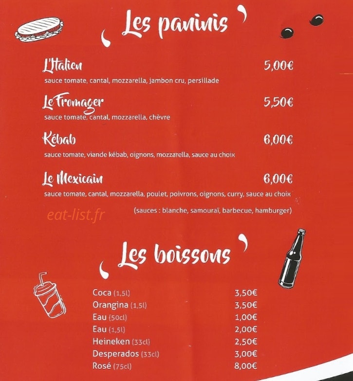 Ker'Pizz — carte page 2