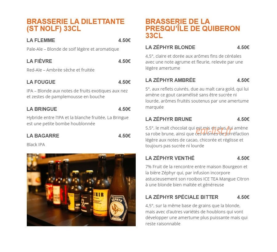Les culsalés — carte page 8