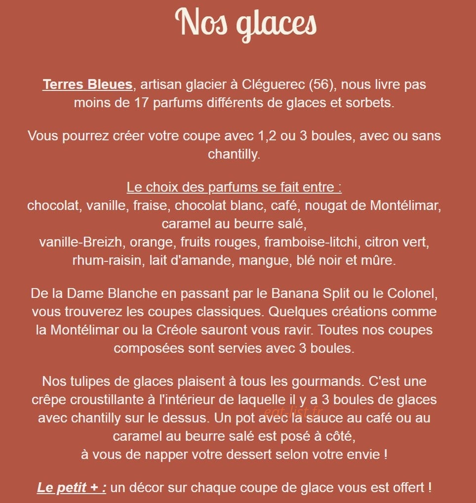 Creperie d'antan — carte page 3