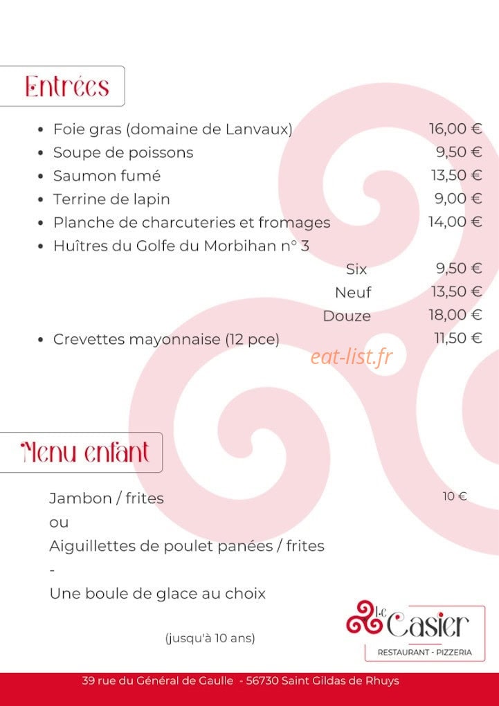 Le Casier — carte page 1