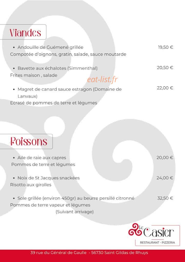 Le Casier — carte page 2