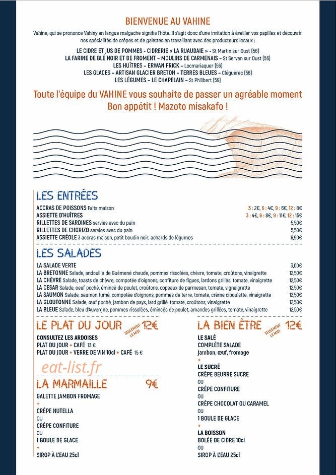Le Vahine — carte page 2