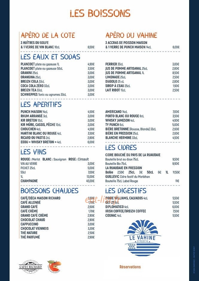 Le Vahine — carte page 6