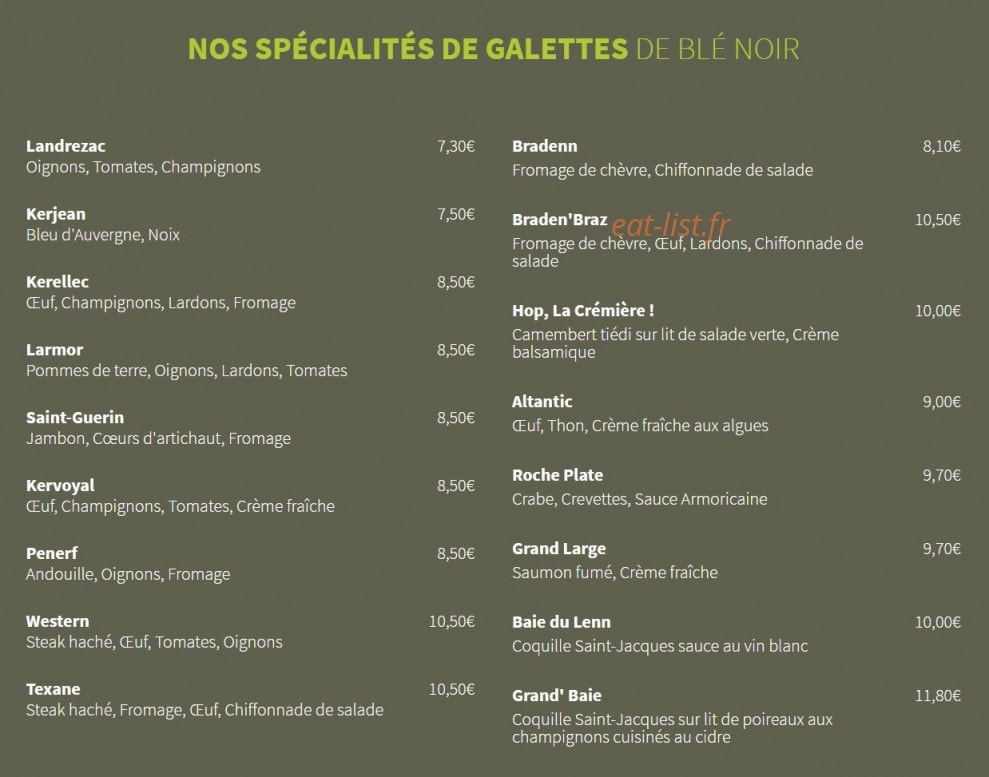 Le Puits Carré — carte page 2