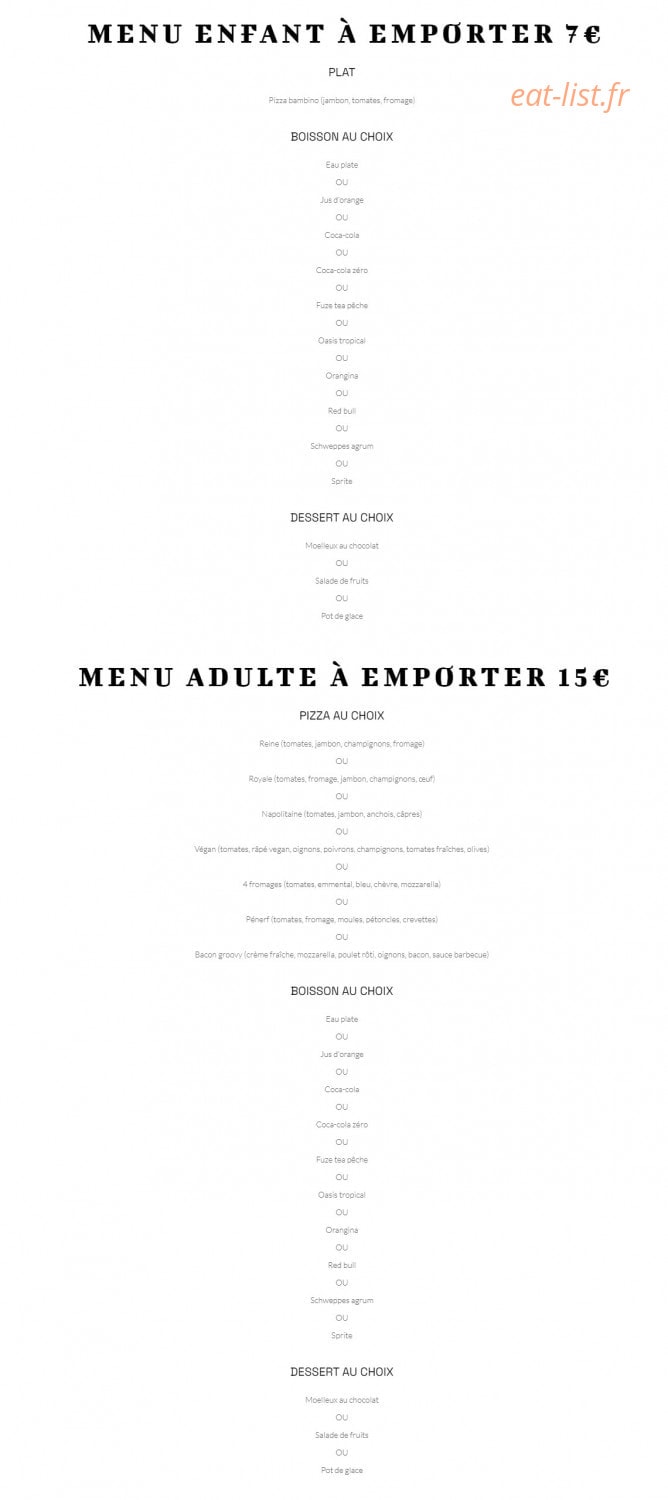 Carte et menu de Ô Saveurs de Penerf à Damgan — Les menus à emporter