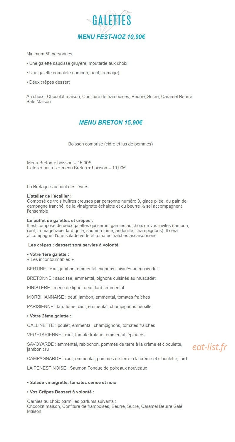 Délices du boulevard — carte page 3