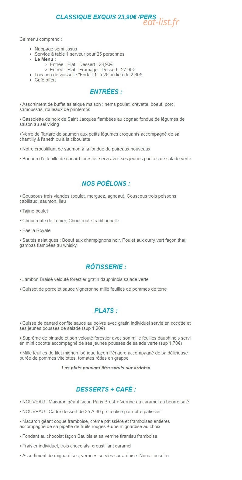 Délices du boulevard — carte page 7