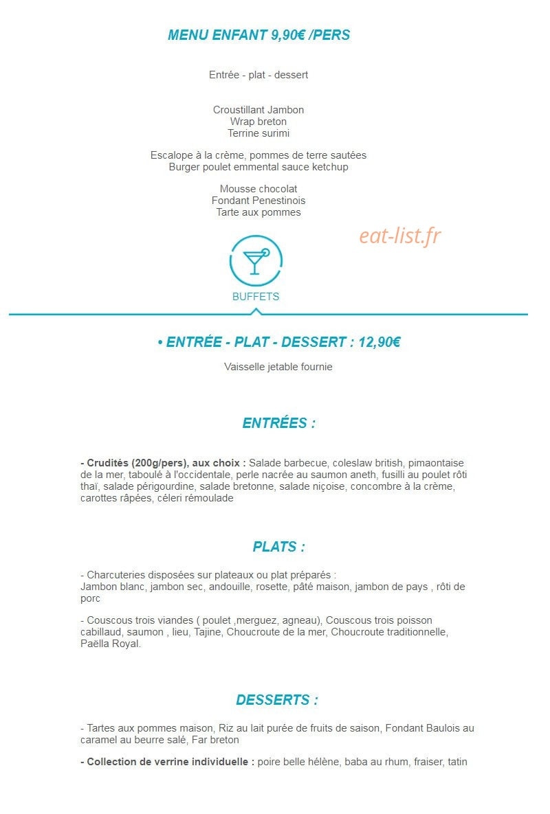Délices du boulevard — carte page 9