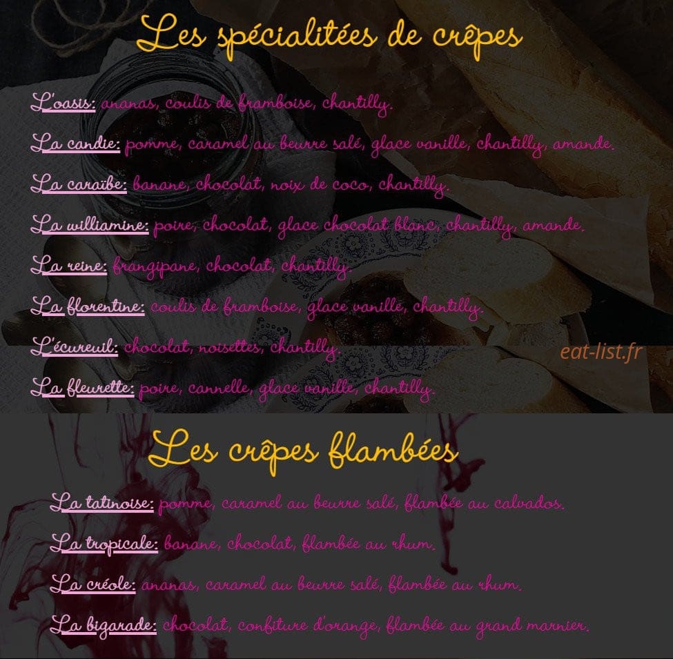 La Régal'ette — carte page 4