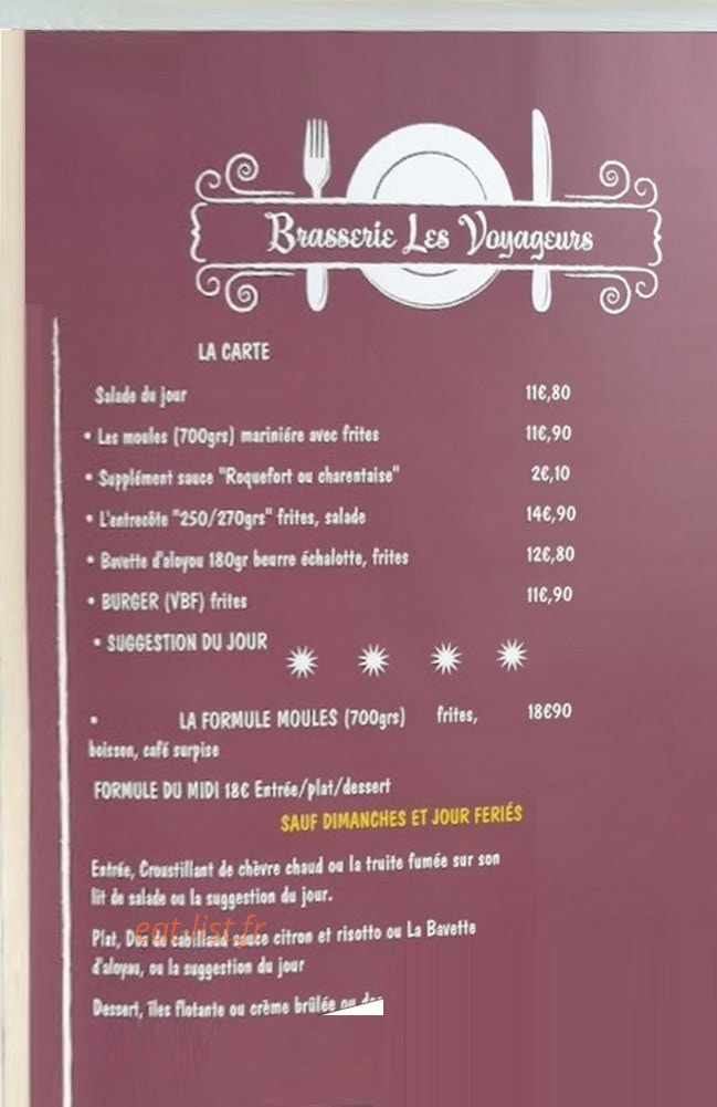 Les Voyageurs — carte page 1