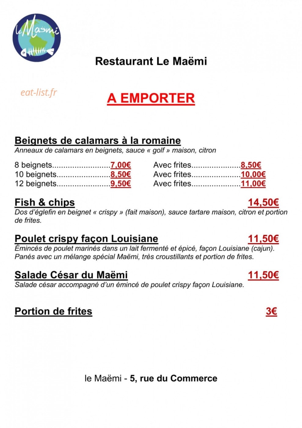 Le Maëmi — carte page 1