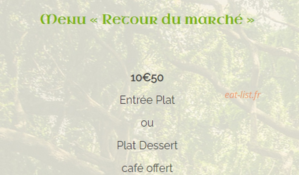 À l'Orée de la Forêt — carte page 1