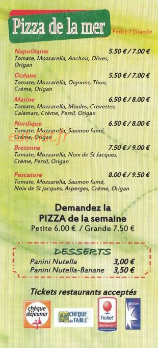 Marco Pizza — carte page 4