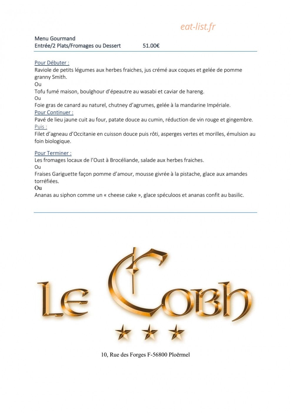 Le Cobh — carte page 2