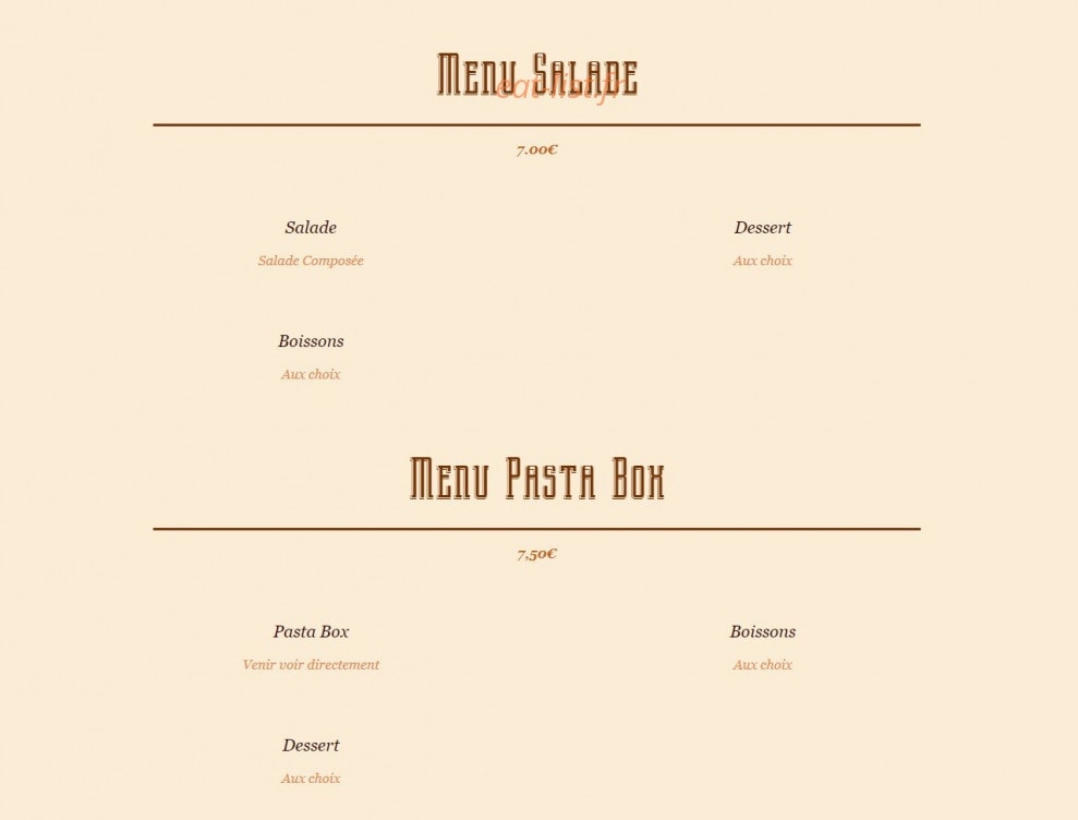 Le P'tit Bidon — carte page 2