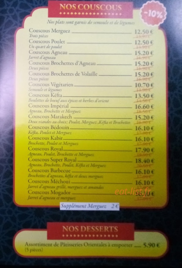 Le Riad — carte page 2
