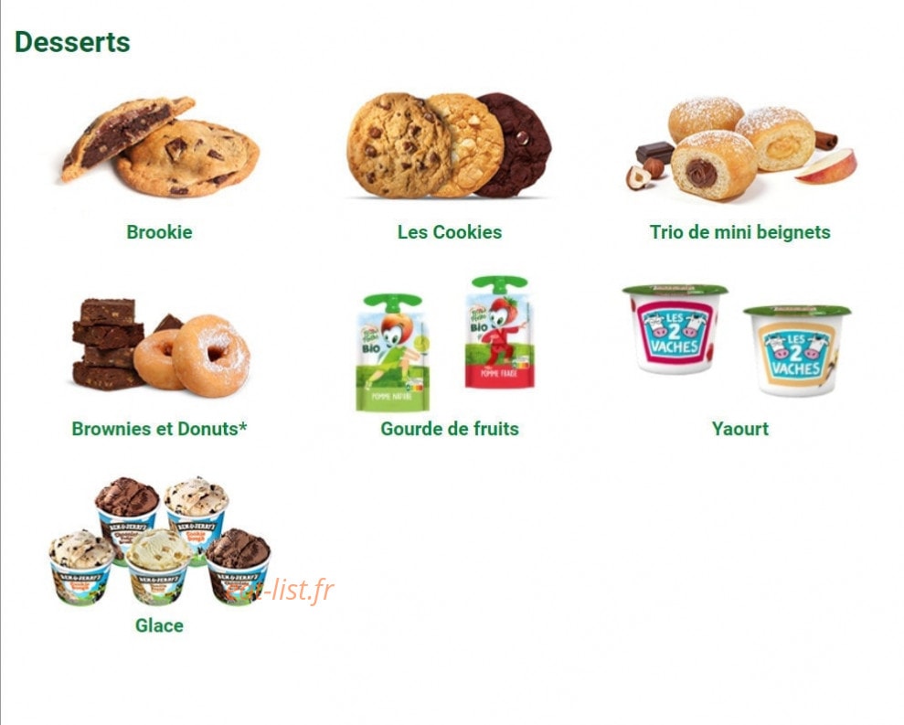 Subway — carte page 7