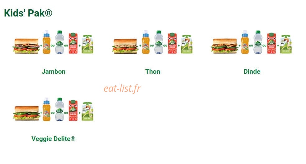 Subway — carte page 4