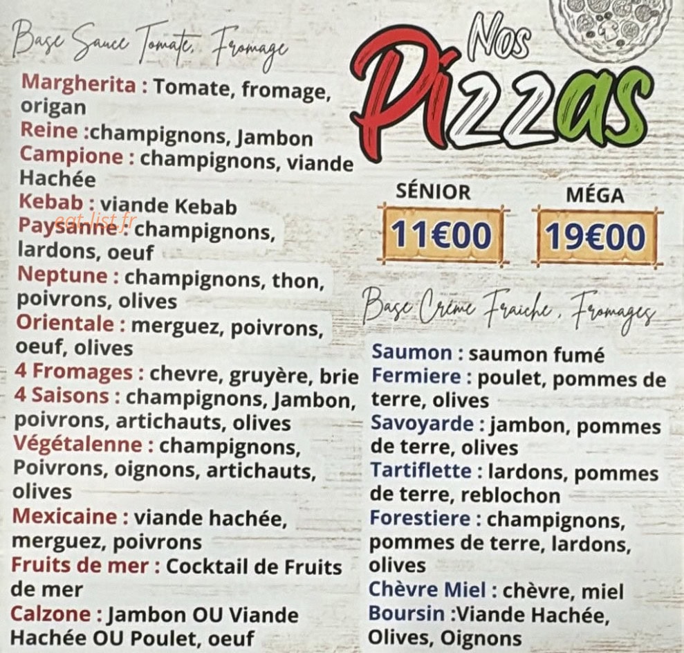 Tacos — carte page 2