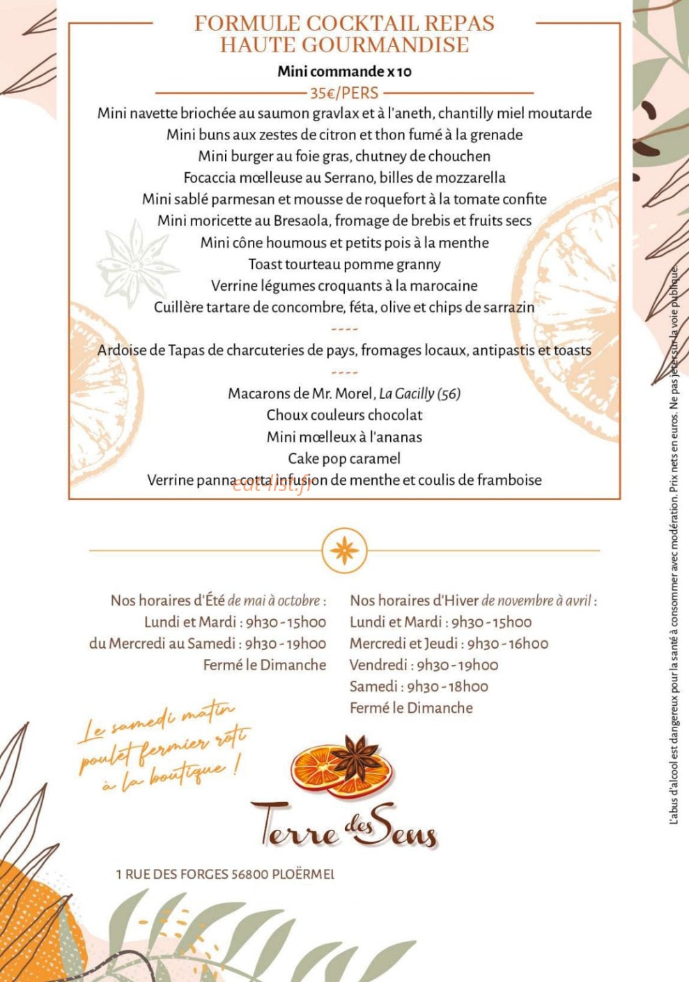 Terre Des Sens — carte page 11