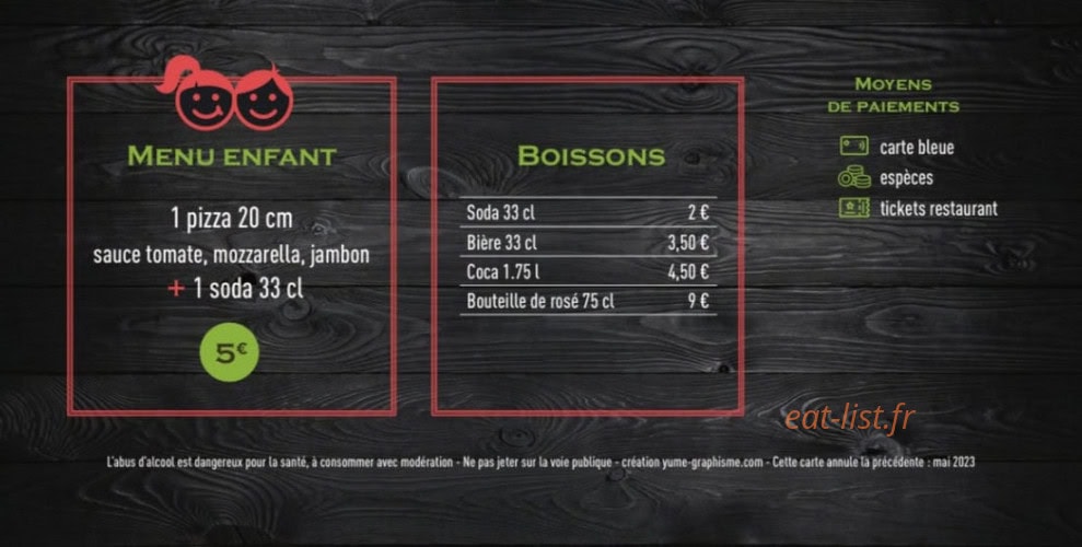 La tour de pizz' — carte page 2