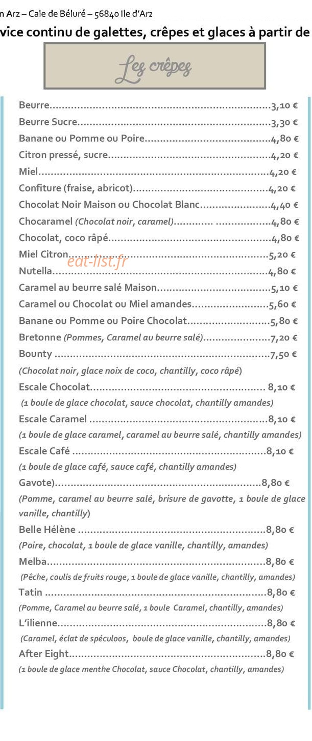 L'Escale En Arz — carte page 5