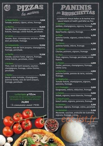 L'Atelier Gourmand — carte page 2
