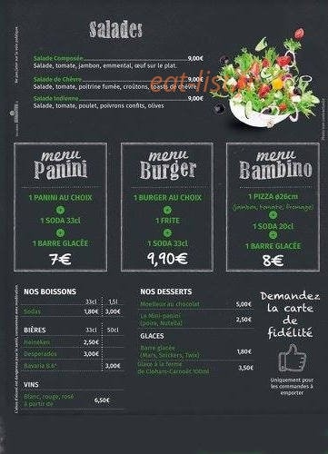 L'Atelier Gourmand — carte page 3