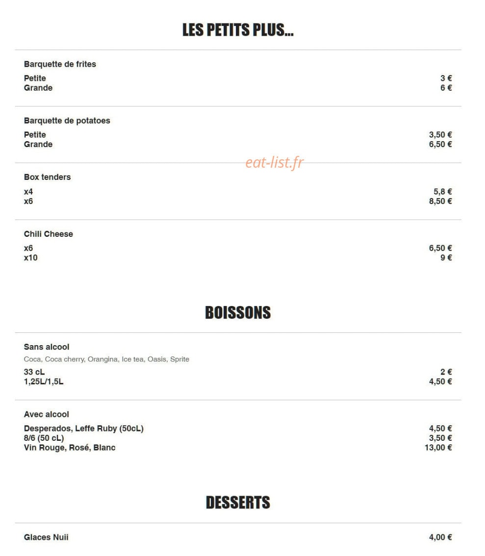 Mama pizza Papa Tacos — carte page 5