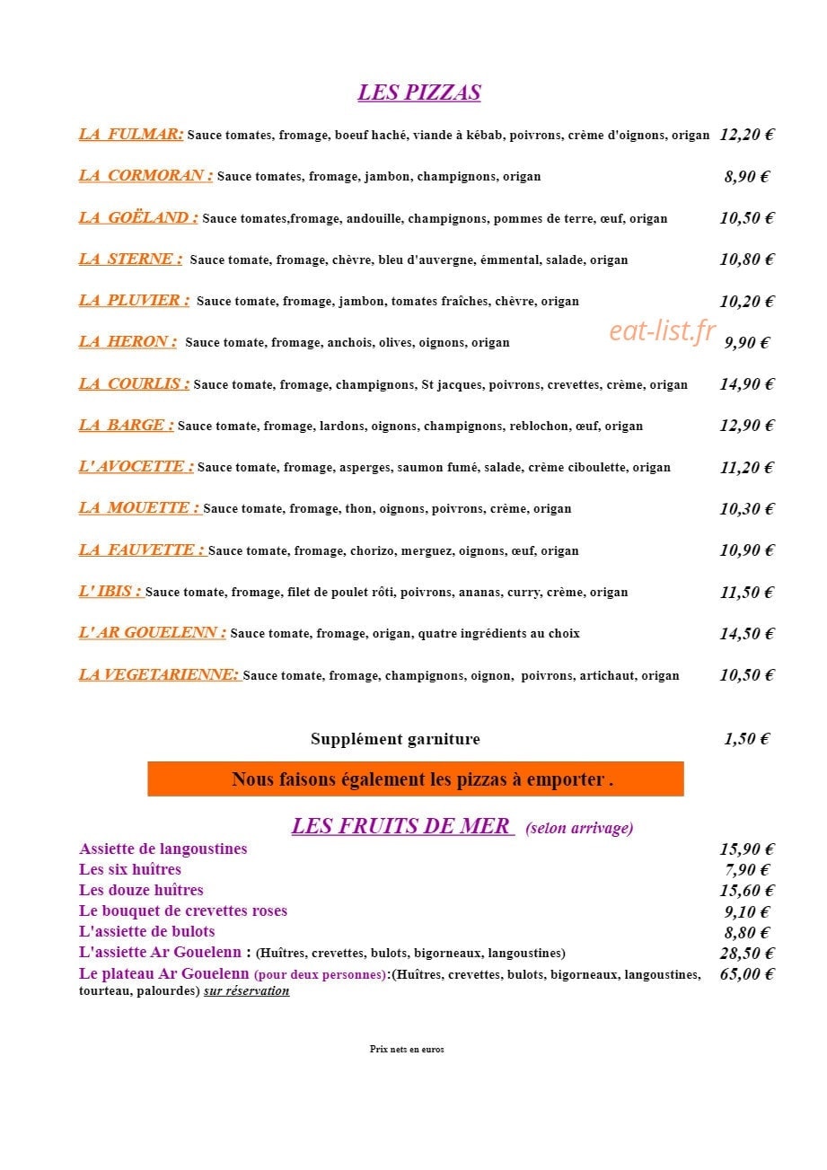 Ar Gouelenn — carte page 1