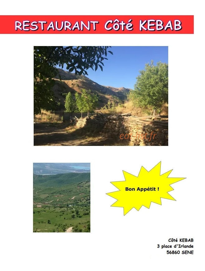 Côté kebab — carte page 1