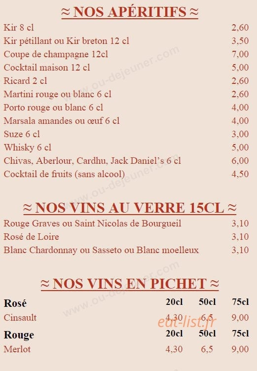 La Bella Vita — carte page 12