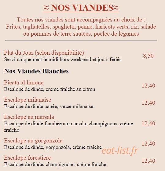 La Bella Vita — carte page 5