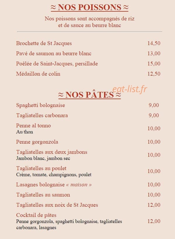 La Bella Vita — carte page 7