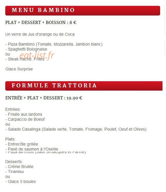 La Bella Vita — carte page 8