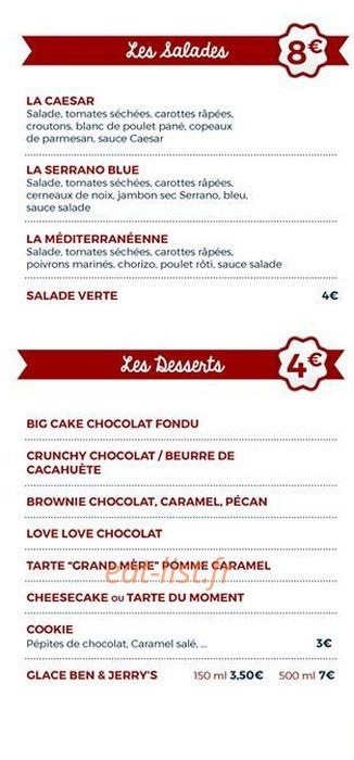 Lazzaro Pizza — carte page 3