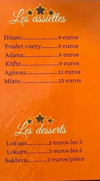 Prestige Döner — carte page 2