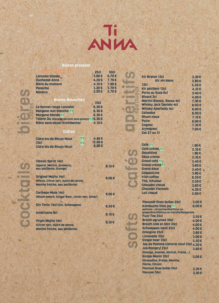Ti Anna — carte page 2