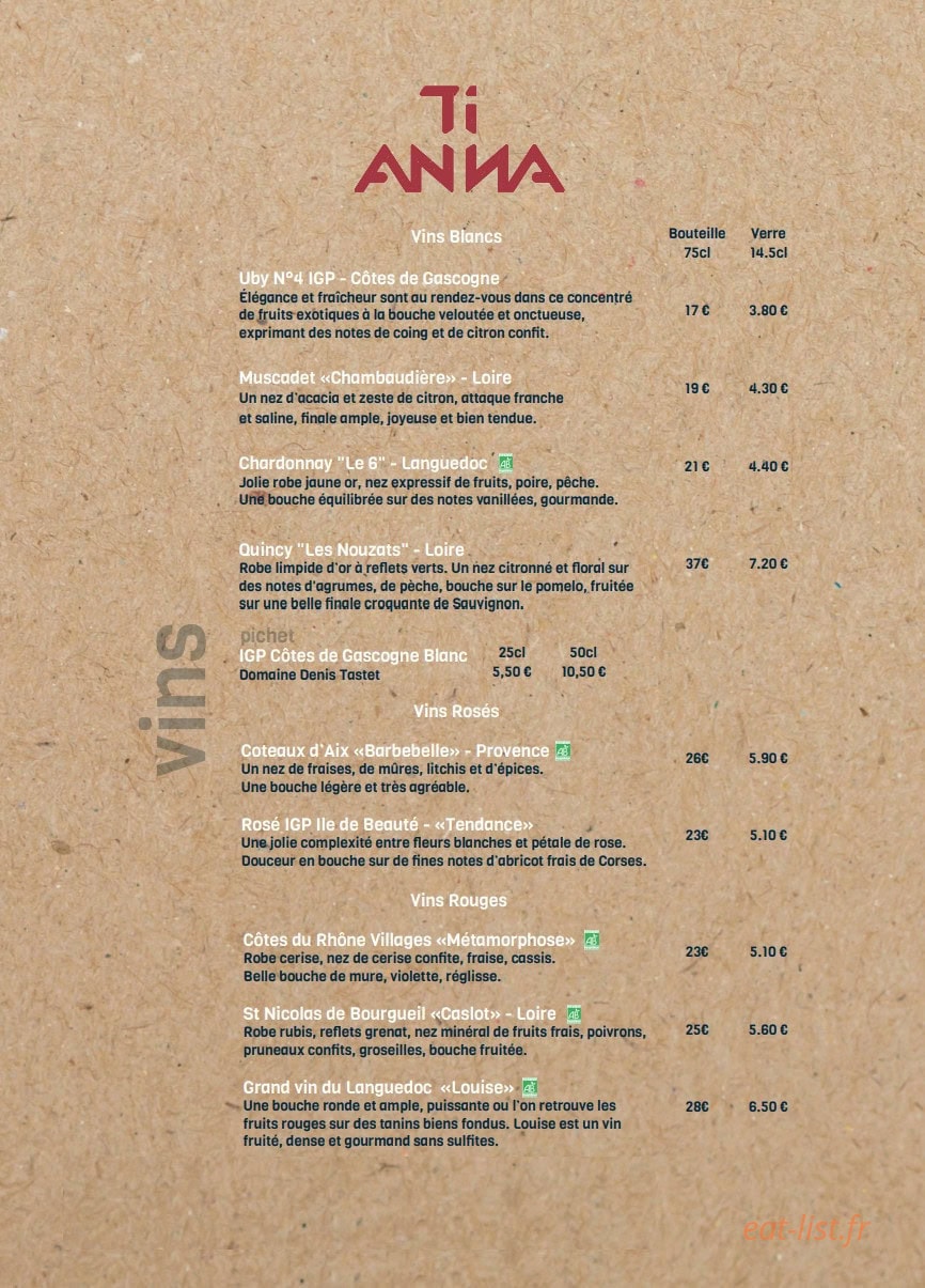 Ti Anna — carte page 3