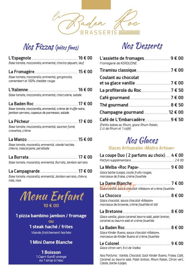 Le Baden-Roc — carte page 3