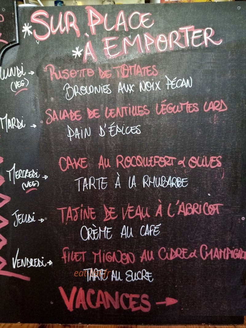 Le cafe aux lettres — carte page 2