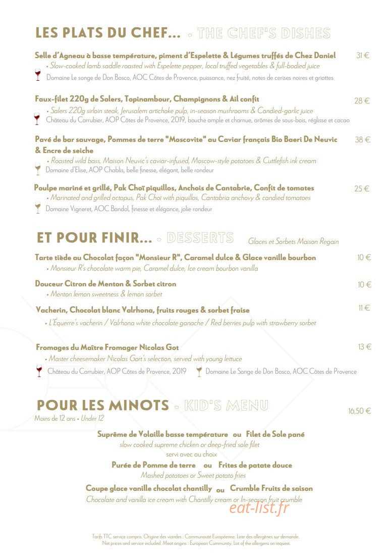 L'Étoile des Pains — carte page 2