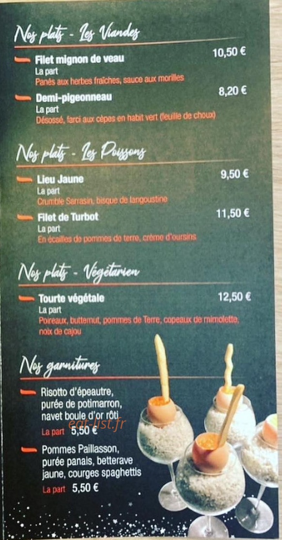 On se met à table — carte page 2