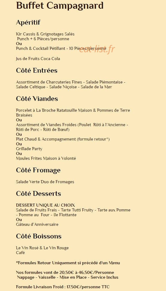 Saveurs & bonheur — carte page 1