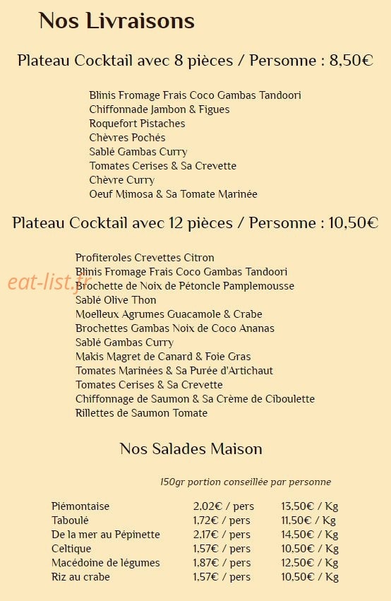 Saveurs & bonheur — carte page 6