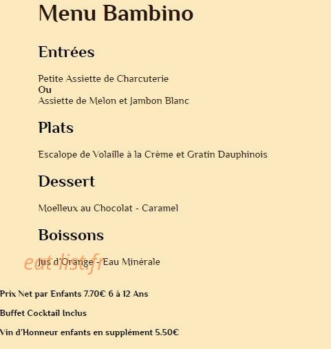 Saveurs & bonheur — carte page 3